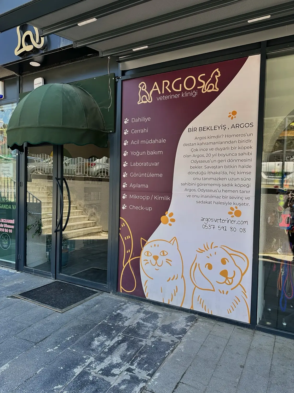 Vitrin — Argos Veteriner Kliniği, Çekmeköy